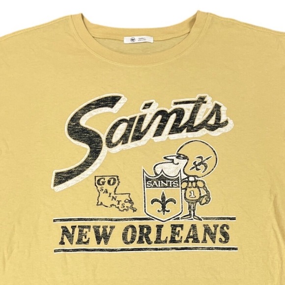 47 Brand New Orleans Saints NFL Football T Shirt Women's Small Tee - Picture 1 of 7
